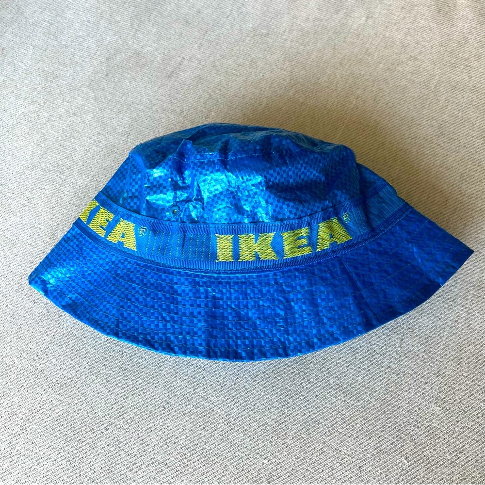 ikea blue and yellow bucket hat